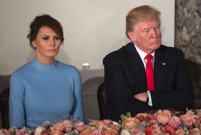 First-Lady-Melania-caught-on-camera-scowling-during-inauguration-after-President-Trump-turns-away